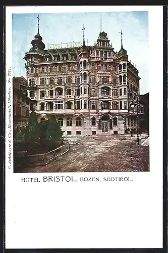 AK Bozen, Hotel Bristol, Aussenansicht