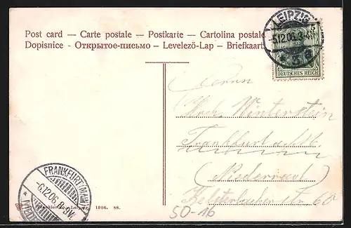 AK Leipzig, Besucher im Zoologoischen Garten