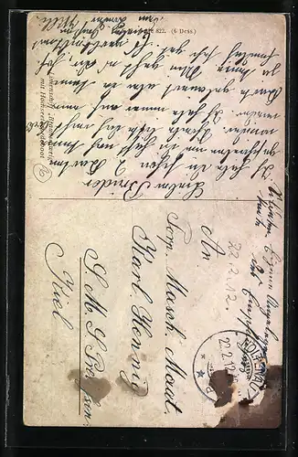 AK Linienschiff Braunschweig mit Hochseetorpedoboot