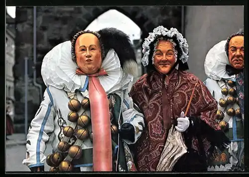 AK Villingen, Historische Villinger Fasnet, Narro und Morbili, Fasching