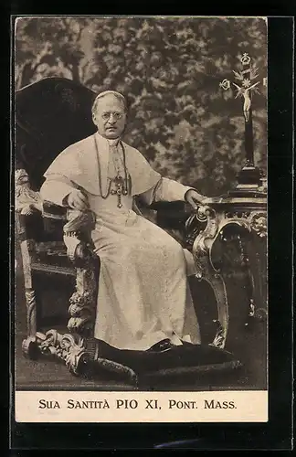 AK Sua Santita Pio XI, Pont. Mass, Papst Pius XI.