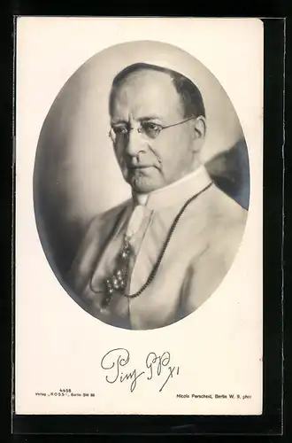 AK Bild des Papst Pius XI.