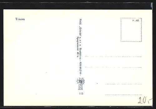 AK Trnava, Stadtpark mit Bank