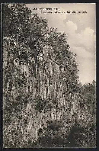 AK Manderscheid, Horngraben, Lavastrom des Mosenberges