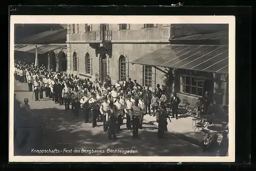 AK Berchtesgaden, Knappschaftsfest des Bergbaues