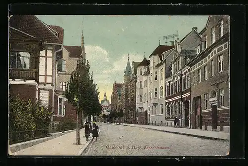 AK Osterode a. Harz, In der Bahnhofstrasse