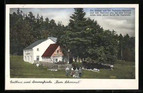 AK Bad Brambach, Gasthaus und Sommerfrische Zum Schimmel