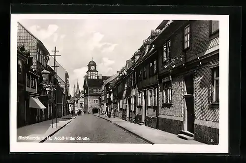 AK Bleicherode a. H., Schlosser in der Strasse