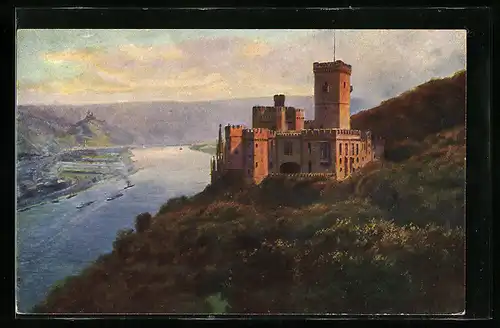 Künstler-AK Heinrich Hoffmann: Schloss Stolzenfels