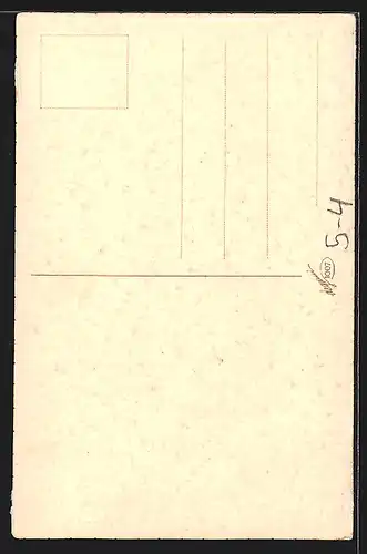 AK junge Dame in Kleid mit Fächer