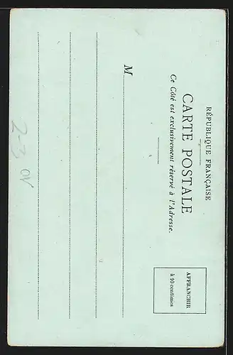 Lithographie La Poste en Danemark