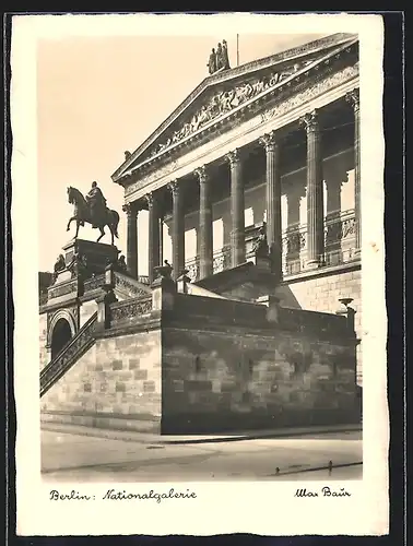 Foto-AK Max Baur: Berlin, An der Nationalgalerie