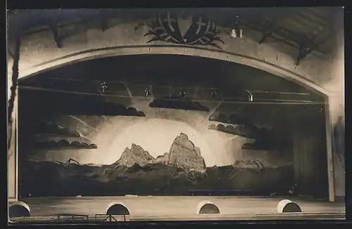 AK Luzern, Eidgenössisches Sängerfest 1922, An der Festbühne