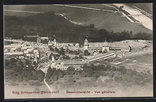 AK Zürich, Eidg. Schützenfest 1907, Gesamtansicht