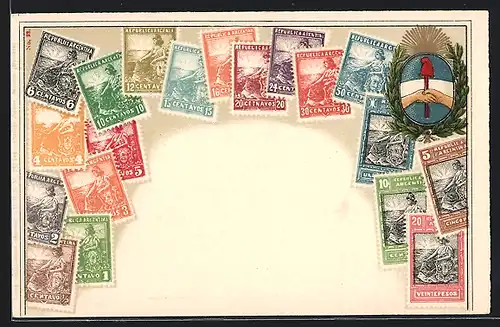 AK Argentinien, Briefmarkensammlung