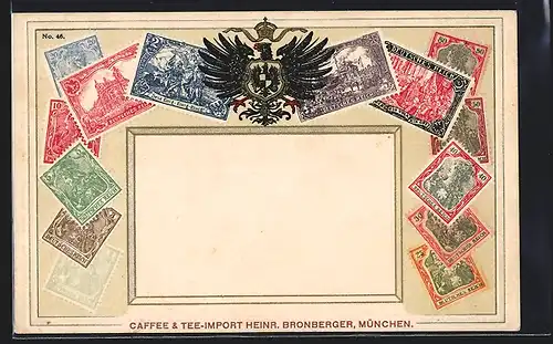 AK Briefmarken aus Deutschland