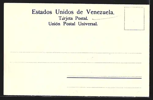 AK Briefmarken und Wappen aus Venezuela