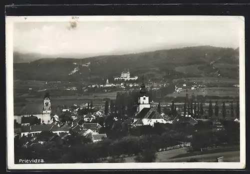 AK Prievidza, Ortsansicht aus der Vogelschau