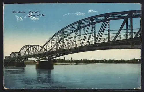 AK Komárom, Donaubrücke