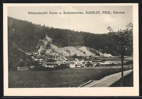 AK Klein-St. Paul /Kärnten, Wietersdorfer Durit- u. Zementwerke