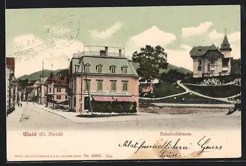 AK Wald, Restaurant Schönegg in der Bahnhofstrasse