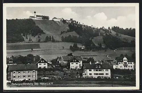 AK Hohenpeissenberg, Teilansicht mit Berg