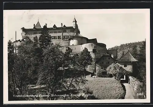 AK Hohenwerfen, zweiter Burghof der Gauschulungsburg