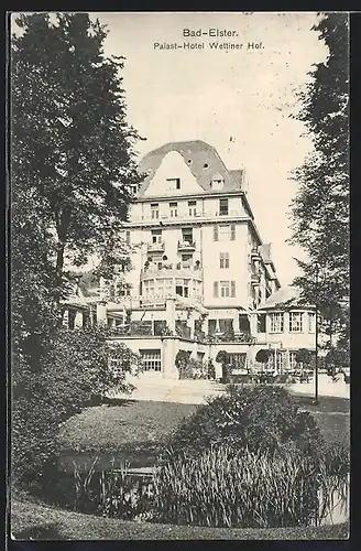 AK Bad-Elster, PalastHotel Wettiner Hof