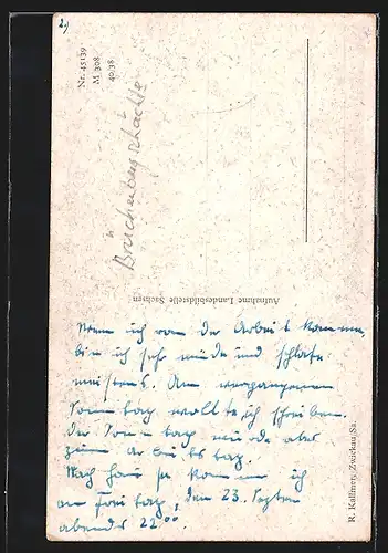 AK Zwickau /Sa., Teilansicht mit Fabrik