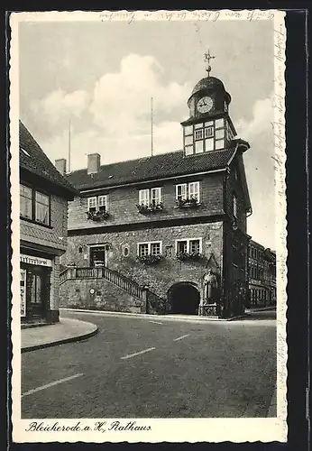 AK Bleicherode a. H. Am Rathaus