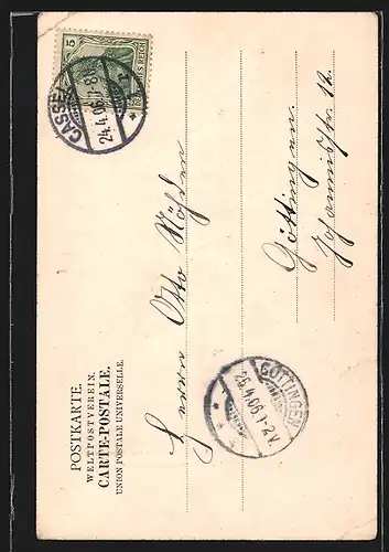 AK Kassel-Wilhelmshöhe, Teufelsbrücke und Wasserfall