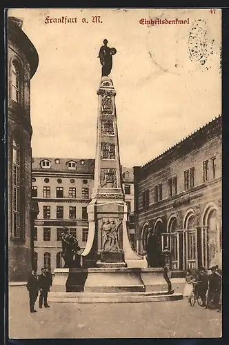 AK Alt-Frankfurt, Paulsplatz, Einheitsdenkmal