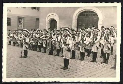 AK Dinkelsbühl, Knabenkapelle bei einem Auftritt