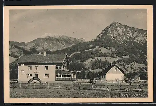 AK Langenwang im bayer. Allgäu, Cafe und Pension Besler