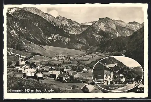 AK Hinterstein /Bayr. Allgäu, Gasthof Steinadler, Teilansicht