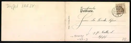 Klapp-AK Barby, Absolvia, Bergfest 1904, Absolventen