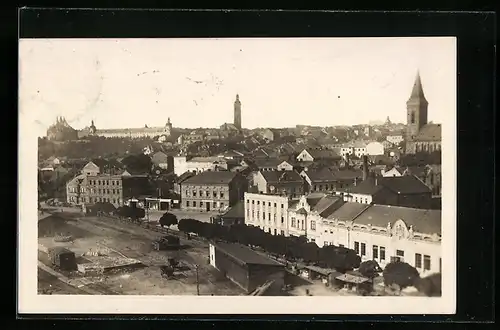 AK Kutná Hora, Ortsansicht aus der Vogelschau