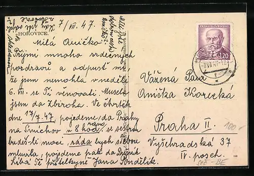 AK Horovice, Celkovy pohled, Zamek, Okresni urad