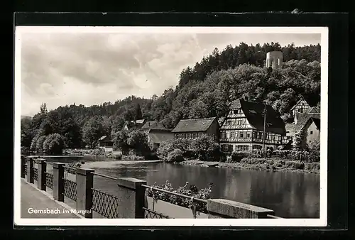 AK Gernsbach, Ortsansicht