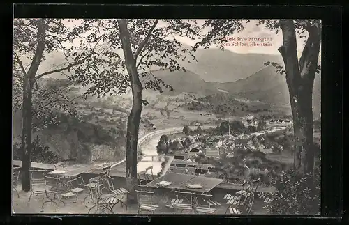 AK Gernsbach, Blick vom Schloss Eberstein