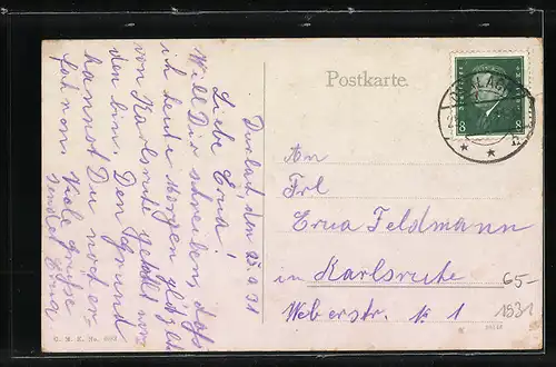 AK Durlach, Partie am Turmberg