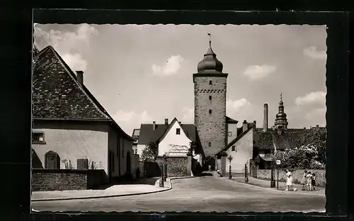 AK Durlach i. Baden, Strassenpartie am Basler Tor