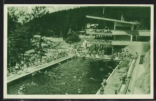 AK Trencenteplic, Höhen Thermal-Strandbad Zum grünen Frosch