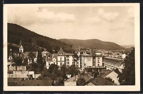 AK Trencenteplic, Ortsansicht mit Kirche und Lizcesny Dom