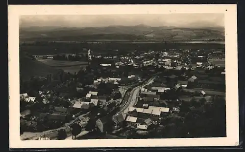 AK Trencenteplic, Totalansicht aus der Vogelschau