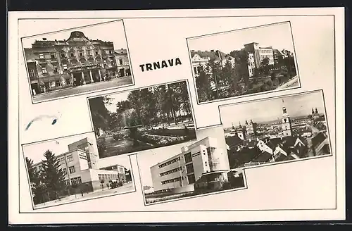 AK Trnava, Ansichtskartenmotive, Architektur, Bauhaus