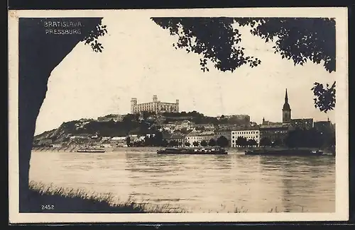 AK Bratislava, Blick auf Pressburg