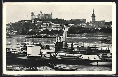 AK Bratislava, Blick auf Donau