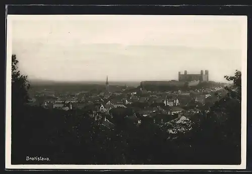 AK Bratislava, Panorama mit Burg