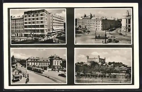 AK Bratislava, Mest. sporitel`na a kav. Luxor, Palac SNR, Poverenictvo vnutra, Hrad